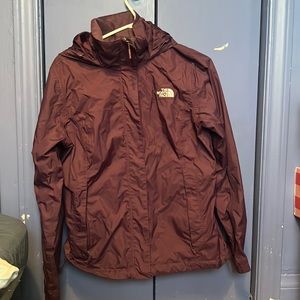 Plum north face resolve woman’s jacket